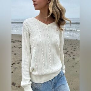 Brandy Melville Knit V-neck Sweater